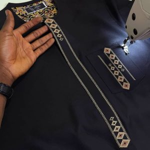 Midnight Indigo Caftan in Premium Cotton