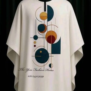 🎨 Wear your art. Step into the abstract future with the Art-Deco Abaya. A masterpiece of color and form, designed for the individual. #ArtAbaya #WearableArt #GeometricStyle #JewelToneFashion #ModernKaftan